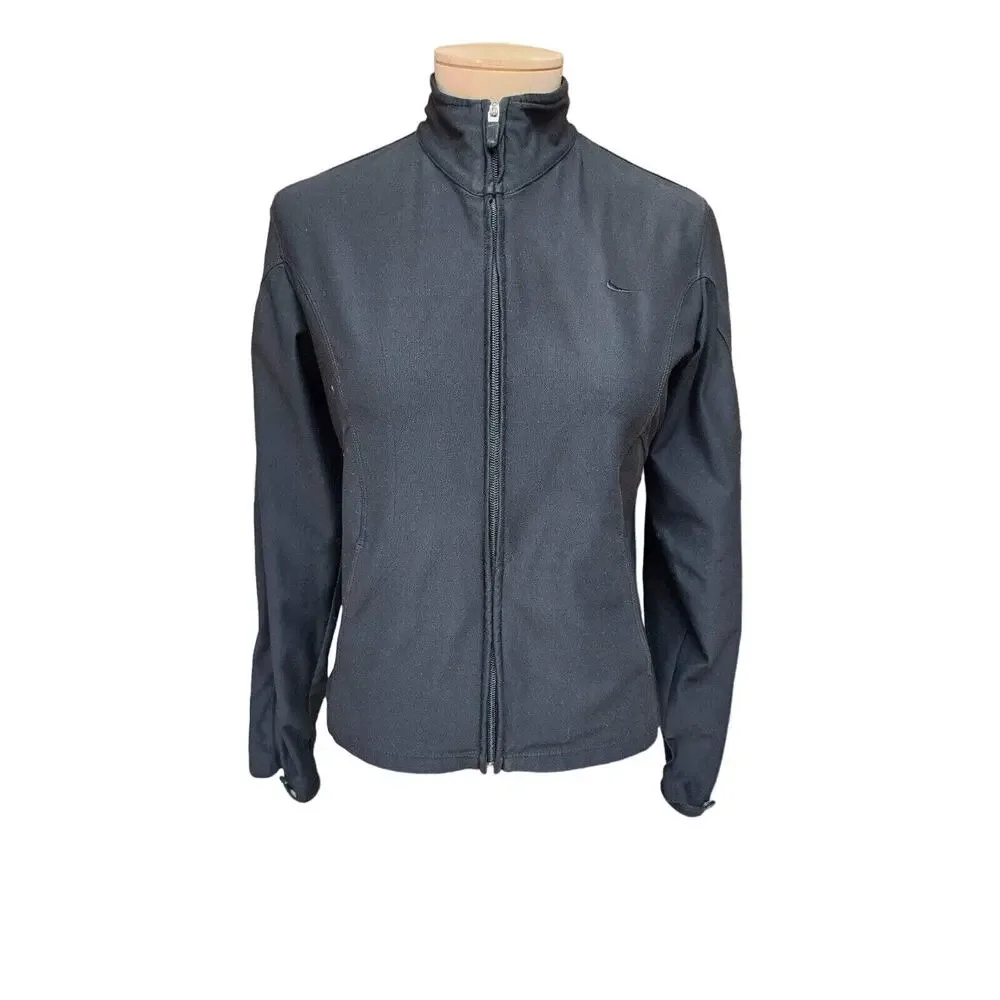 Nike DRI Fit women's 8-10 M Black Jacket Full Zip